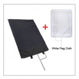 Meso Full-Frame Solid Black Cutter with White Flag Cloth 18"x24"