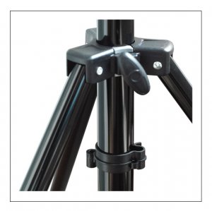 Meso 3 Section Black Aluminum Stand (Spring)