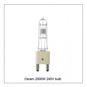 Osram 64789 CP73 2KW/240V Hologen Bulb