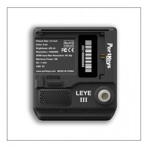 Portkeys LEYE III EVF 2.4" LCD 4K HDMI input/output 3D LUT