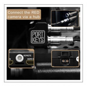 Portkeys OEYE 4K 3G-SDI/HDMI EVF with RED Camera Menu Control