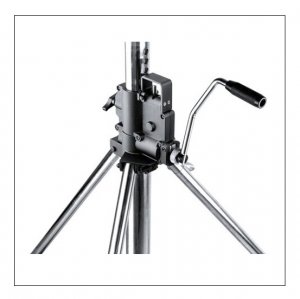 Kupo KS403112 Heavy Duty Wind-Up Stainless Stand (12.8') with Braked Caster