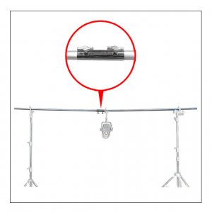 Kupo KG042412 1.5 inch Pole Joint x 2 units + 1.5 inch 3m Aluminum Pole (3mm thick) x 3 units