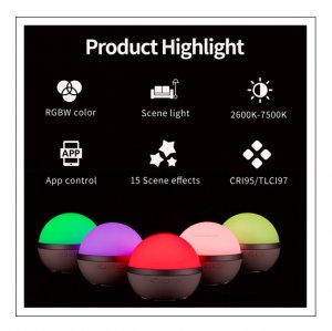 LS A8-6x Professional RGB+WT LED Ball Light - Set of 6
