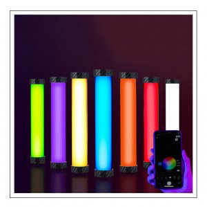 LS HS-T25 Portable RGBWT Full Color LED Tube Light - 25cm 6W (Built-in 70 minutes battery)