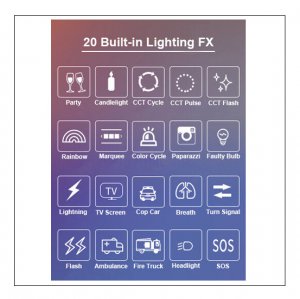 LS HS-T25 Portable RGBWT Full Color LED Tube Light - 25cm 6W (Built-in 70 minutes battery)